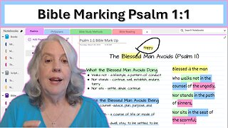 Bible Marking Psalm 1:1 📖✨| Bible Study with Me