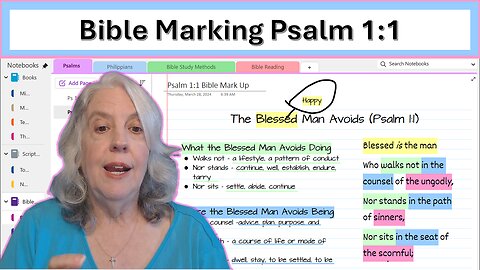 Bible Marking Psalm 1:1 📖✨| Bible Study with Me
