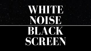 White Noise Black Screen | 10 Hours | Sleep, Focus, Study