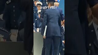 President Biden falls at Air Force Academy graduation. 2 left feet