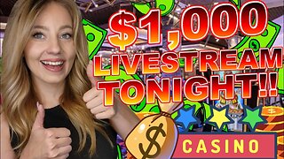 🔴 LIVE! $1,000 CASH MONEY FOR SLOTS NOT STOPPING UNTIL WE HIT A JACKPOT at the CASINO