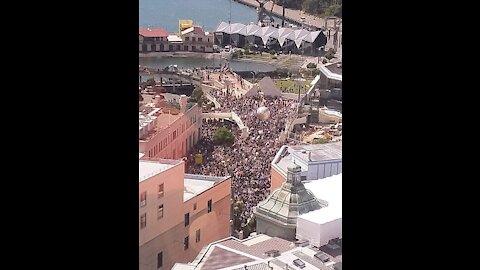 WELLINGTON NEW ZEALAND FREEDOM MARCH TO THE BEEHIVE 9/11/21