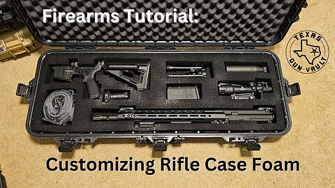 Firearm Tutorial: How to make a custom foam insert for your rifle case