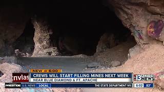 Construction crews to start filling abandoned mines near Blue Diamond, Ft. Apache