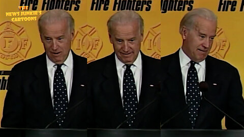 Biden's fake 2009 version story about his house that almost collapsed: "I see the firemen standing outside my house in a pouring rain... I can still see those guys in masks looking through the windows that I could hardly see into my home."