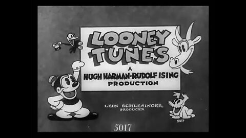 "Bosko The Doughboy" (1931 Original Black & White Cartoon)