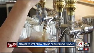 Law enforcement cracks down on drunk driving during Super Bowl Sunday