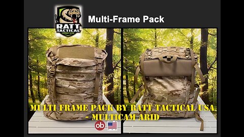 Multi Frame Pack by RATT Tactical USA - Multicam Arid