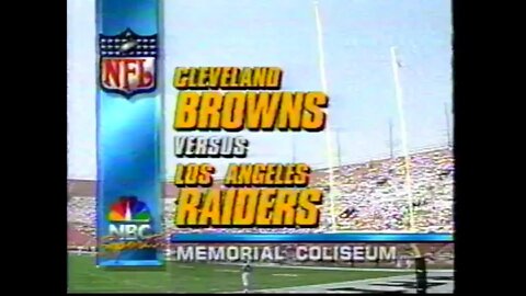 1992-09-20 Cleveland Browns vs Los Angeles Raiders