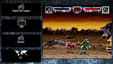 Console Fighting Games of 1995 - Saban's VR Troopers