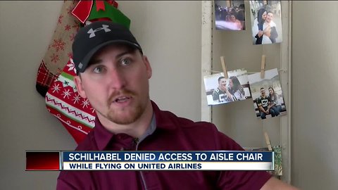 United Airlines denies aisle chair to local coach, who is paralyzed