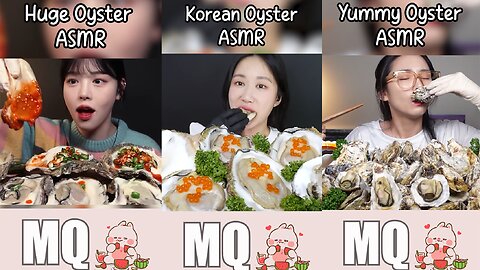 Giant & Creamy Oysters Compilation ASMR😋