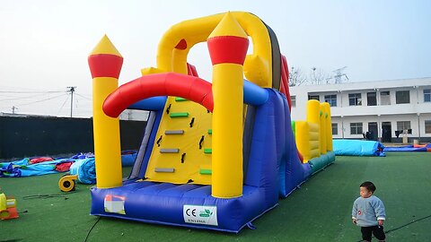 Little Obstacle Course#factory bounce house#factory slide#bounce #bouncy #castle#factory