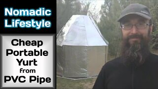 Cheap Portable Yurt from PVC Pipe