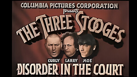 Three Stooges | Disorder in the Court | Colorized