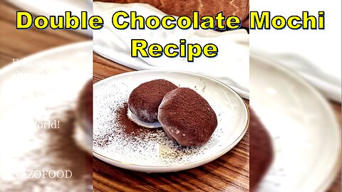 Double Chocolate Mochi Recipe: A Decadent Delight-4K | رسپی موچی دبل چاکلت