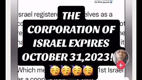 The corporation of Israel expires October 31, 2023 BQQM!!!!