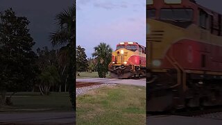 FEC-105 heading back north as FEC-206 Daytona Beach Golf Club May 28 2023 #railfanrob #fec206