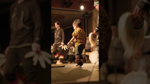 Alaska Native Cama-I Dance Festival | Native Boy Sneaks On Stage | #Shorts Bethel, Alaska 2022