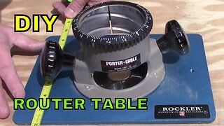 Easy DIY router table plate template for woodworking