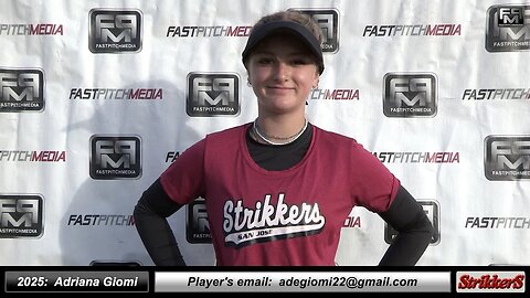 2025 Adriana Giomi 3.5 GPA - Lefty Slapper, Pitcher & Shortstop Softball Recruiting Video Strikkers