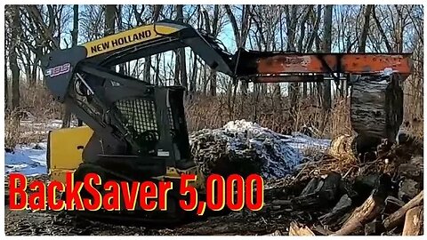 Making Firewood with the WoodWitch And the Backsaver 5,000 SkidSteer Splitter 2022/2023
