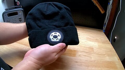 LED Headlamp Beanie With A Bluetooth Speaker!