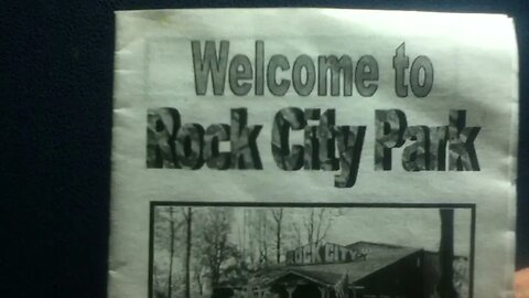 MEDIA REVIEW: Rock City Park Tourist Flyer, Gigantic Rock Formations Quartz Conglomerate, Olean, NY