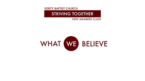 What We Believe | Verity Baptist Church Doctrinal Statement