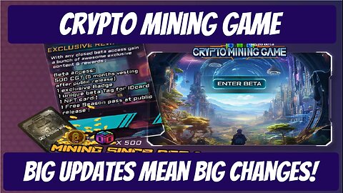 CryptoMiningGame BIG Update Hits The Platform , My 2 Cents , Earn Free Crypto.