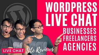Tuesday 29th August - Live Chat - Ask Me Anything, Q&A, Site Reviews with Web Squadron #Wordpress