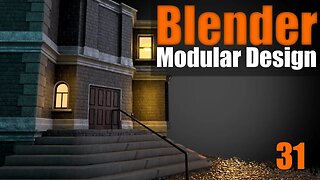 Blender Modular Design - 31 Entrance Point: Steps