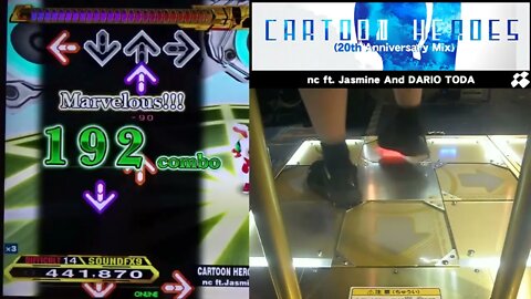 CARTOON HEROES (20th Anniversary Mix) - DIFFICULT (14) - AA#501 (GFC) on DDR A20 PLUS (AC, US)