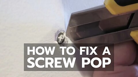 Patch Walls Like a Pro - Screw Pop Fix