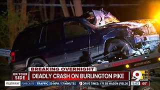 Sheriff: Driver dies in crash on Burlington Pike in Northern Kentucky