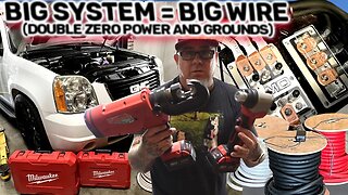 Big System = Big Wire - "Double Zero" 2/0 power & Grounds fused & ran under truck | GMC Yukon XL
