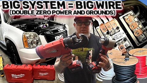 Big System = Big Wire - "Double Zero" 2/0 power & Grounds fused & ran under truck | GMC Yukon XL