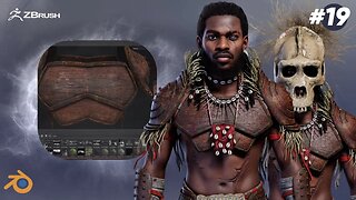 Yoruba god: Sango, the God of Thunder using Blender- 3D Timelapse part 19