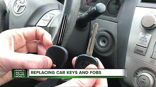 Replacing car keys and fobs