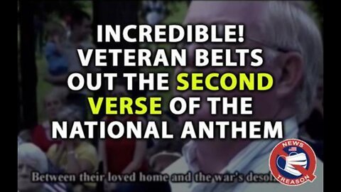 Incredible Veteran Belts Out The SECOND Verse of The National Anthem