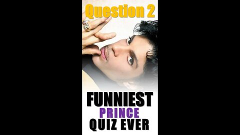 The Funniest Prince Music Quiz Ever! Guess The Song! Question Two #shorts