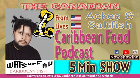 THE CANADIAN, a fighter from USA loves Ackee & Saltfish