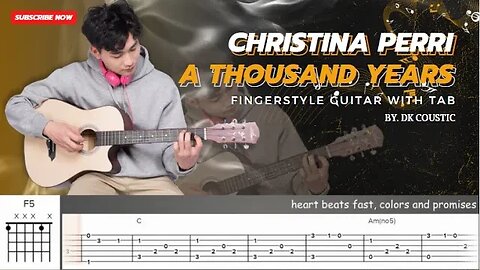A Thousand Years - Christina Perri (Fingerstyle Guitar Cover With TAB)