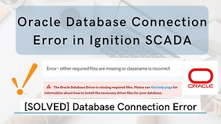 [SOLVED] ORACLE Error - either required files are missing or classname is incorrect | Ignition |