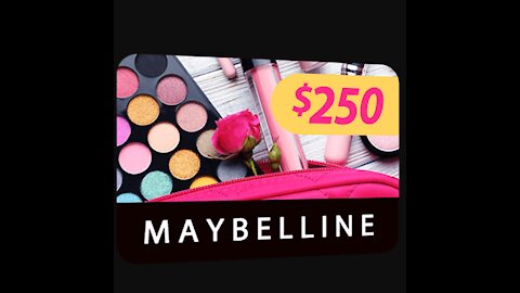 makeup products Maybelline $250 gift