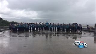 Tucson-area marching band plays in Hawaii at the Battleship Missouri Memorial