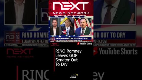 RINO Romney Leaves GOP Senator Out To Dry #shorts