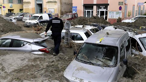 Liguria Region hit by severe flooding as heavy rainfall continues. Terrible Flood in Italy