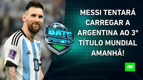 Messi "ULTRAPASSARÁ" Maradona se for CAMPEÃO DO MUNDO com a Argentina? | BATE PRONTO