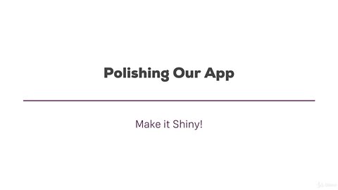 164 - Module Introduction Polishing the App | REACT NATIVE COURSE